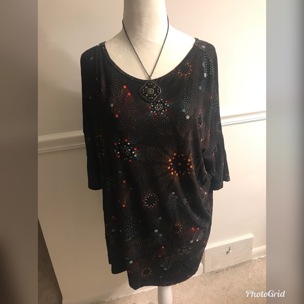 Lularoe Firework like black background Irma
